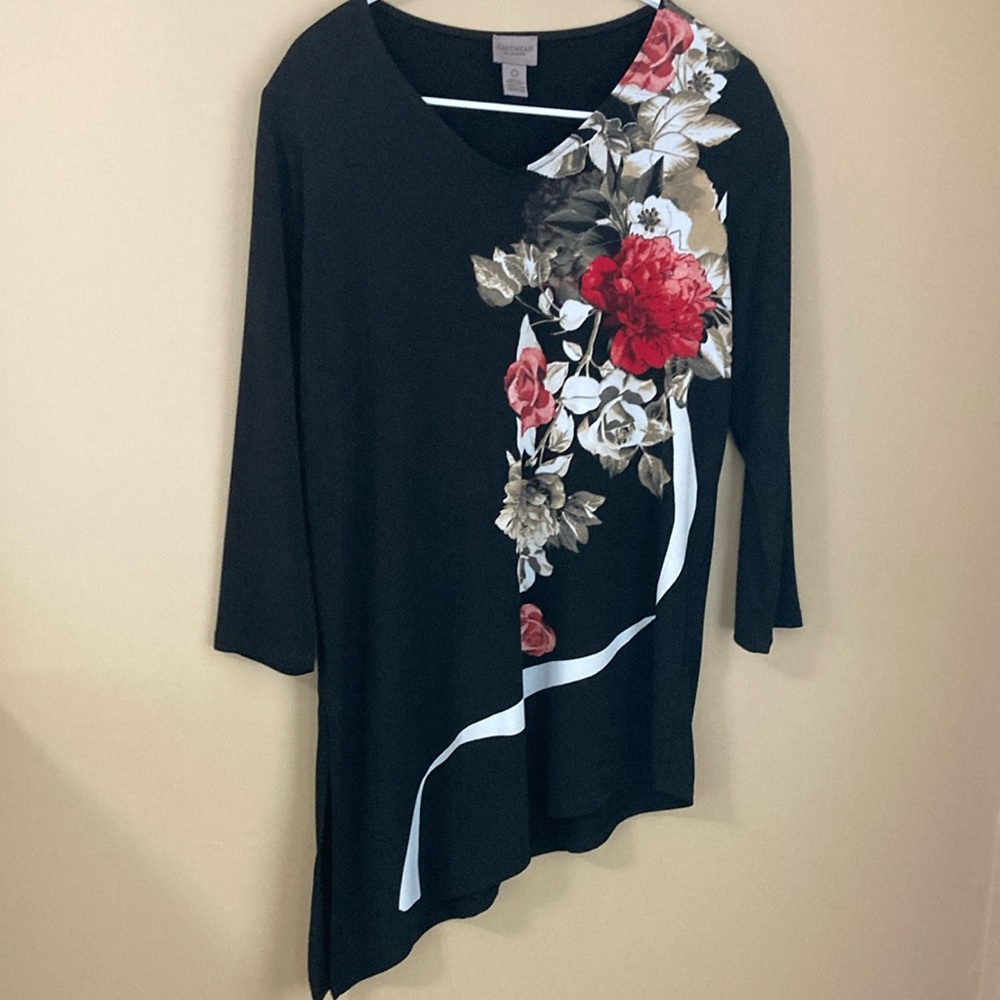 Chico’s Easywear Asymmetrical Tunic Size 0/Small